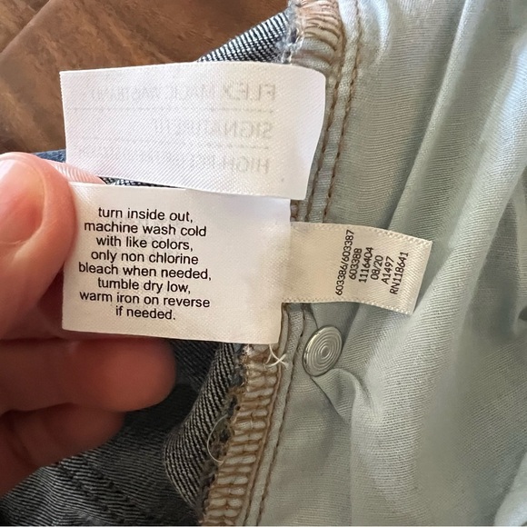 Lane Bryant Signature Fit High-Rise Girlfriend Straight Jean Dark Wash size 18 - Picture 6 of 8